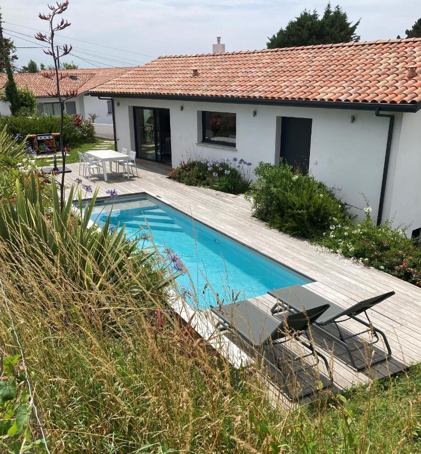 Maison 4 étoiles avec piscine vue sur mer et plage à pied Saint-Jean-de-Luz Esterno foto